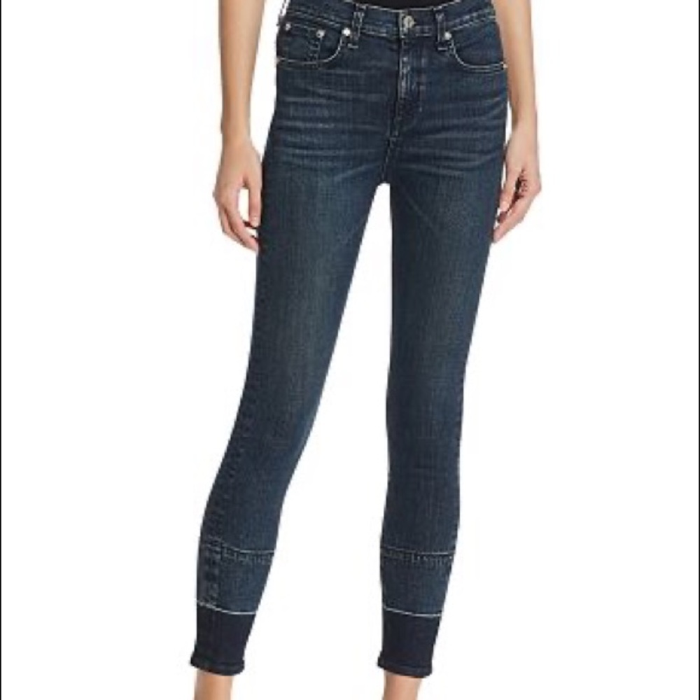Rag & Bone High Rise Ankle Skinny Jeans